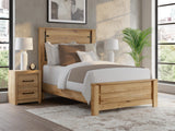 Brozmont Tan Full Panel Platform Bed from Decor Furniture