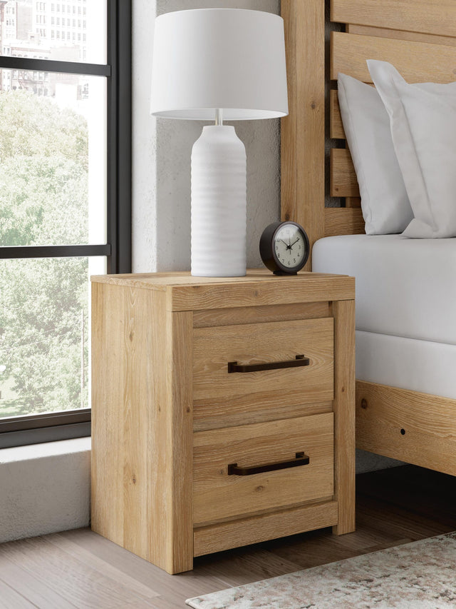 Brozmont Tan Nightstand from Decor Furniture
