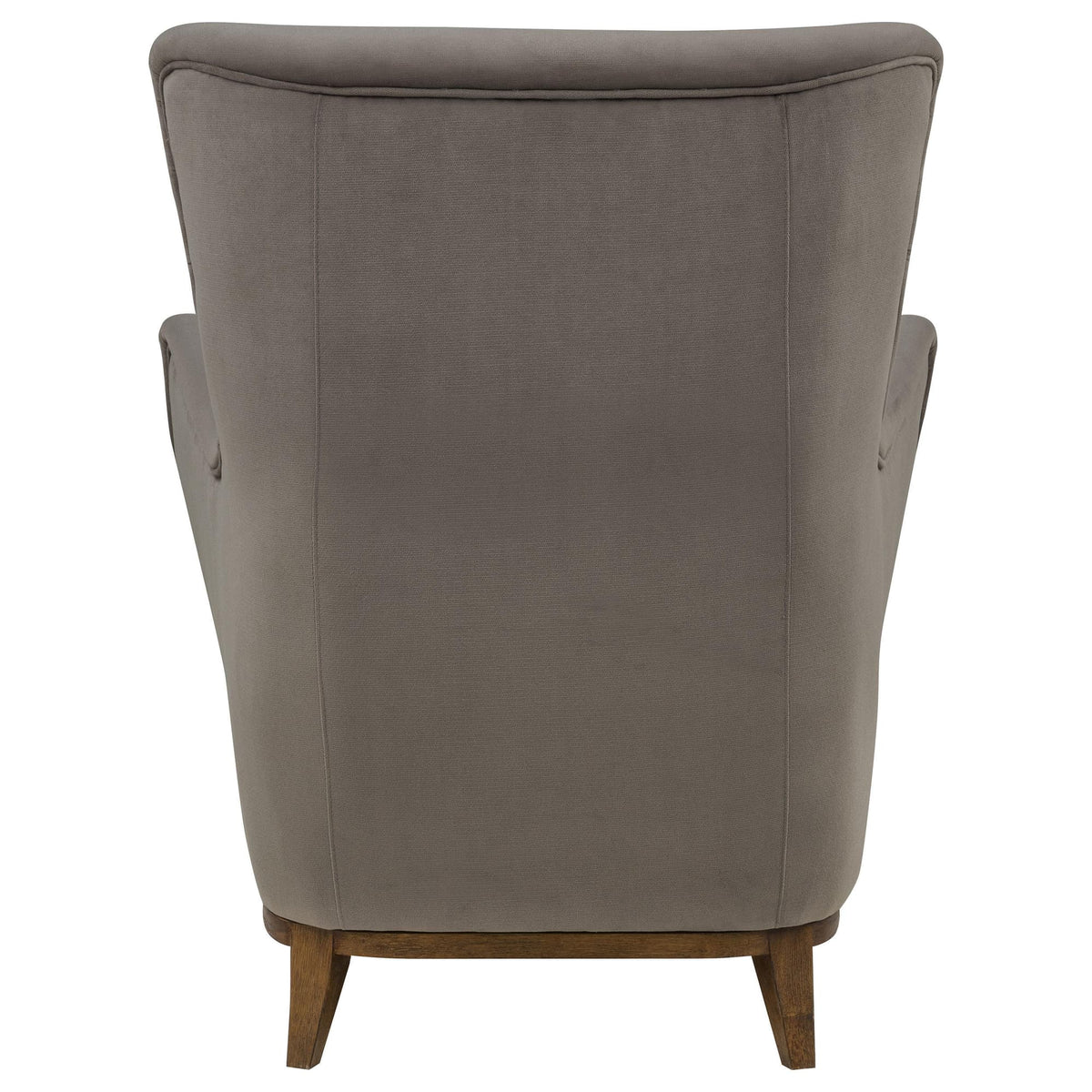 Catala Upholstered High Back Accent Chair Stone and Coffee — product image 7