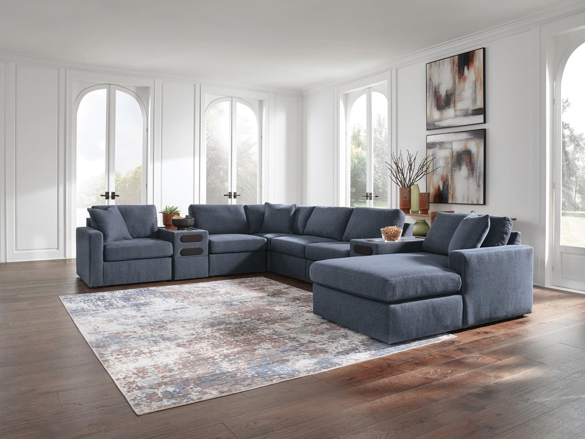 Modmax Ink 8-Piece Sectional with Storage Chaise and Audio Consoles — product view
