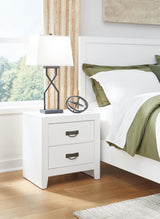 Binterglen White Nightstand — product view