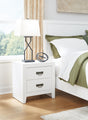 Binterglen White Nightstand — product view