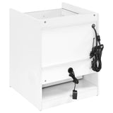 Furda White High Gloss 2-Drawer LED Nightstand with Speaker — product image 6