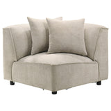 Crane 5-piece Modular Sectional Sofa Beige — product image 11