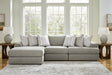 Avaliyah Ash 3-Piece Sectional with Ottoman — product view