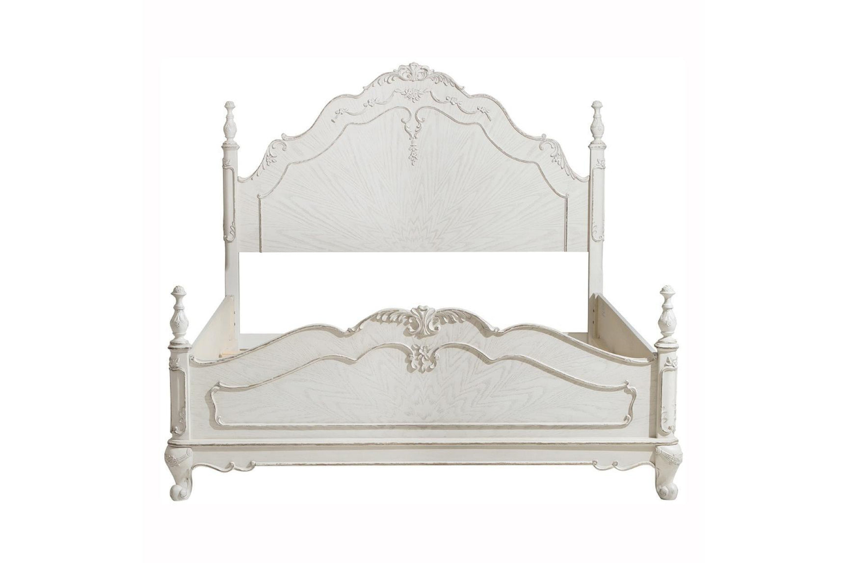 Cinderella Antique White Youth Panel Bedroom Set - Dresser with mirrors