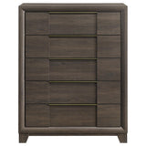 Farre 5-Drawer Chest of Drawers Dark Brown — product image 3