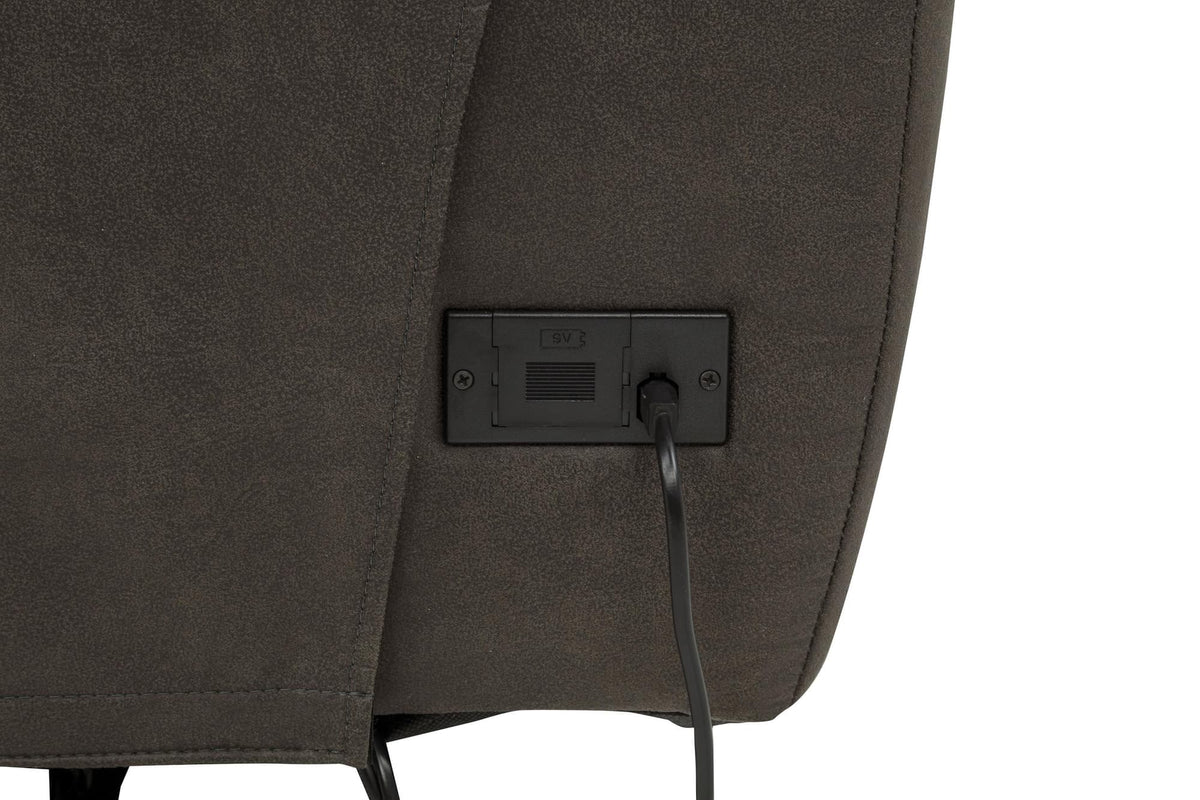 Marcell 3-Piece Power Reclining Loveseat with Charging Console Grey — product image 9