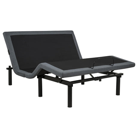 Weston Queen Dual-Motor Massage Adjustable Bed Base in Black and Grey — product view