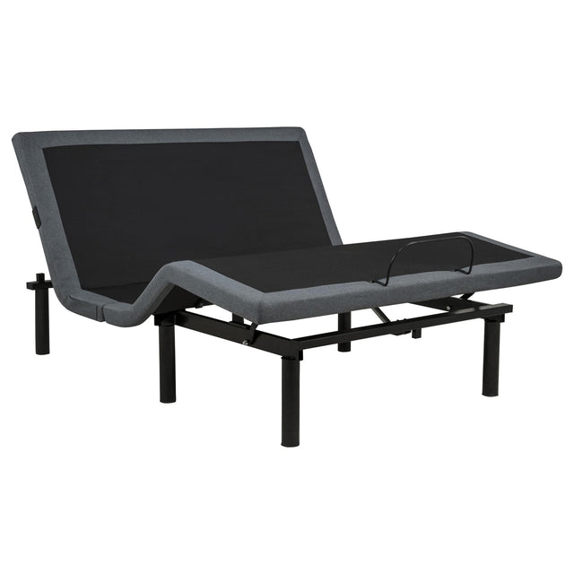 Weston Queen Dual-Motor Massage Adjustable Bed Base in Black and Grey — product view