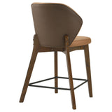 Randolph Upholstered Counter Height Chairs Butterscotch and Brown Set of 2 — product image 7