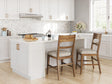 Cabalynn Oatmeal/Light Brown Counter Height Barstool from Decor Furniture