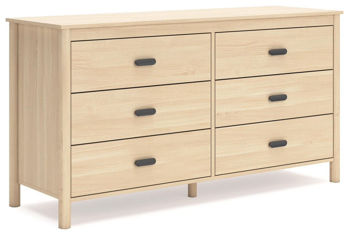 Cabinella tan dresser side angle
