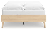Platform bed rails and slats detail
