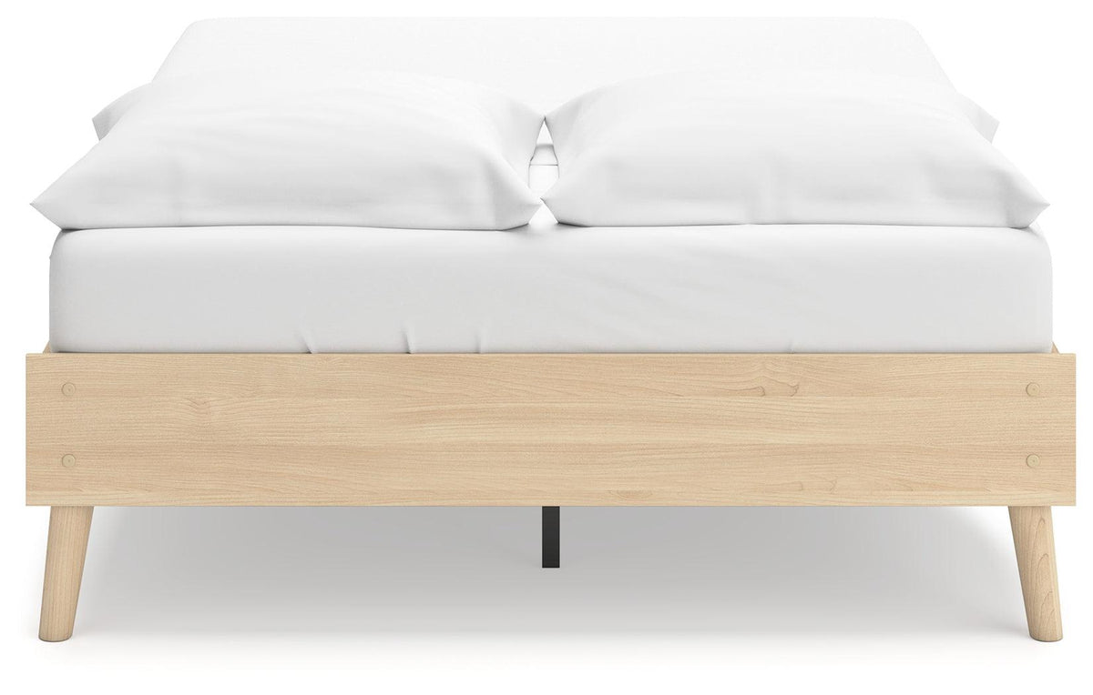 Platform bed rails and slats detail