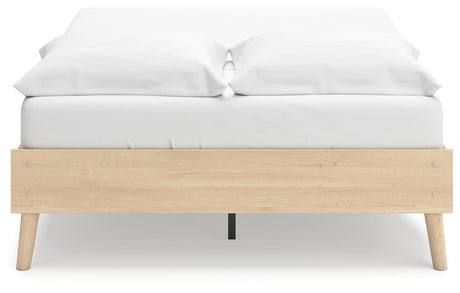 Platform bed rails and slats detail