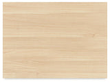 Cabinella Tan Nightstand corner detail showing round post leg