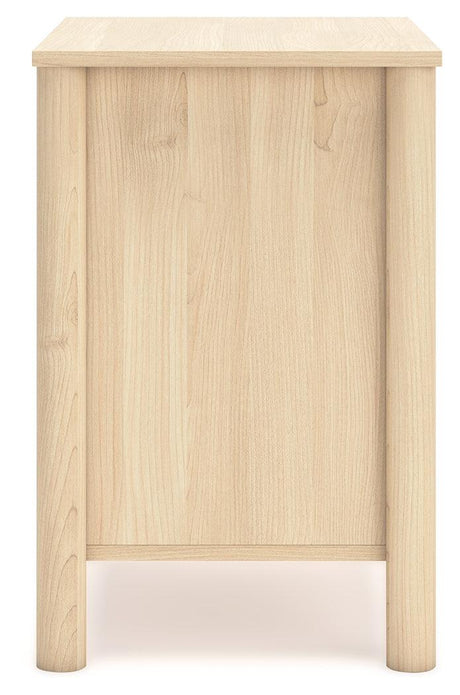 Drawer interior of Cabinella Tan Nightstand