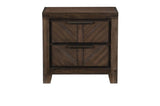 parnell rustic cherry panel bedroom set main view of bed