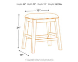 Barstool backrest and upholstery detail