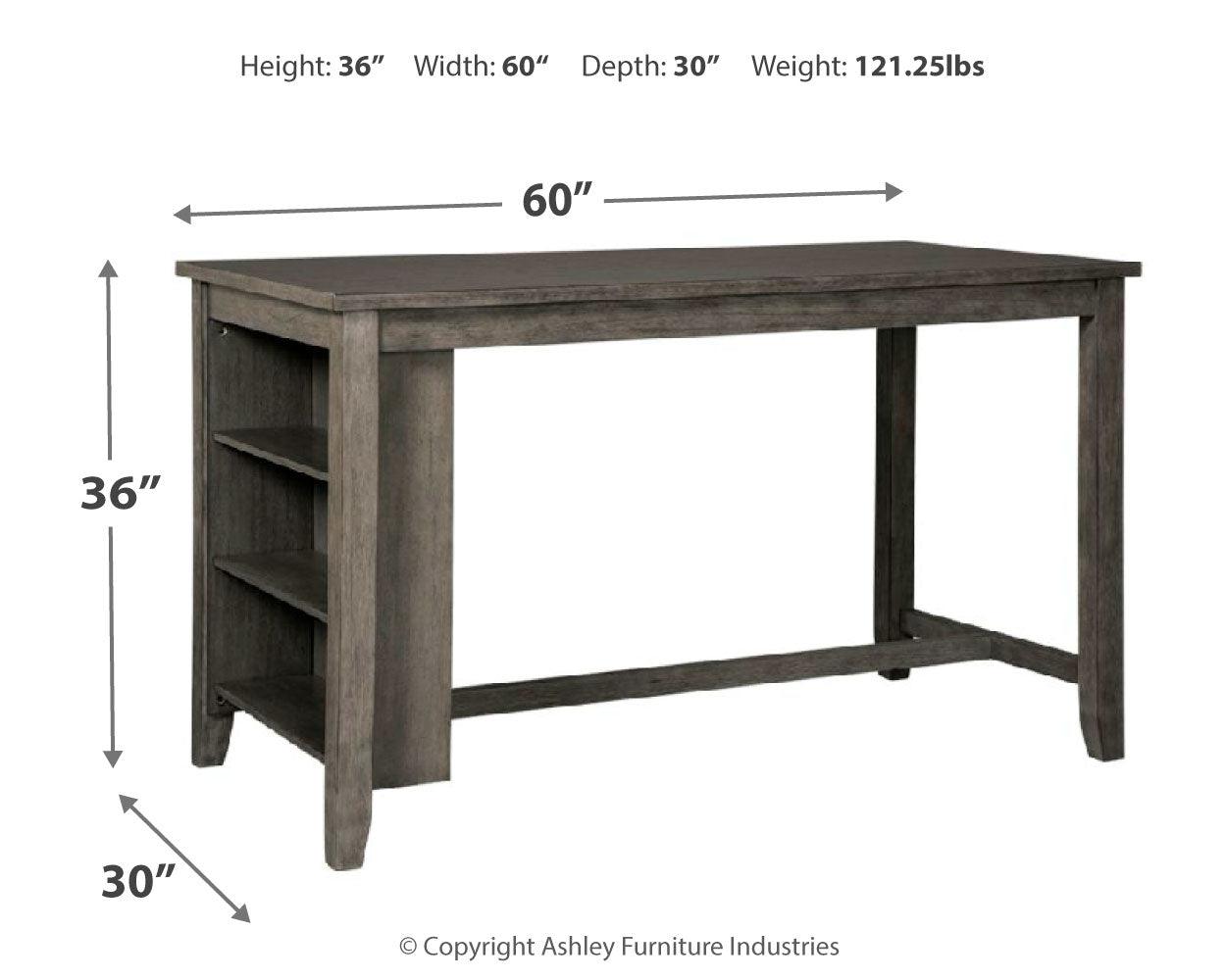 Full set with table and four cushioned barstools