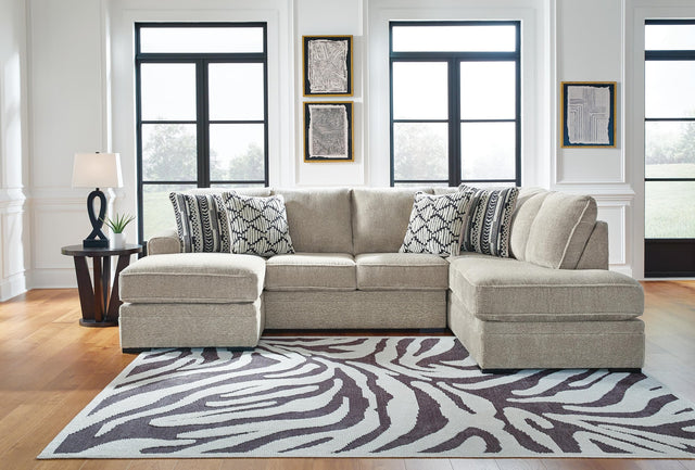 Calnita Sisal 2-Piece Sectional with Ottoman - image 9