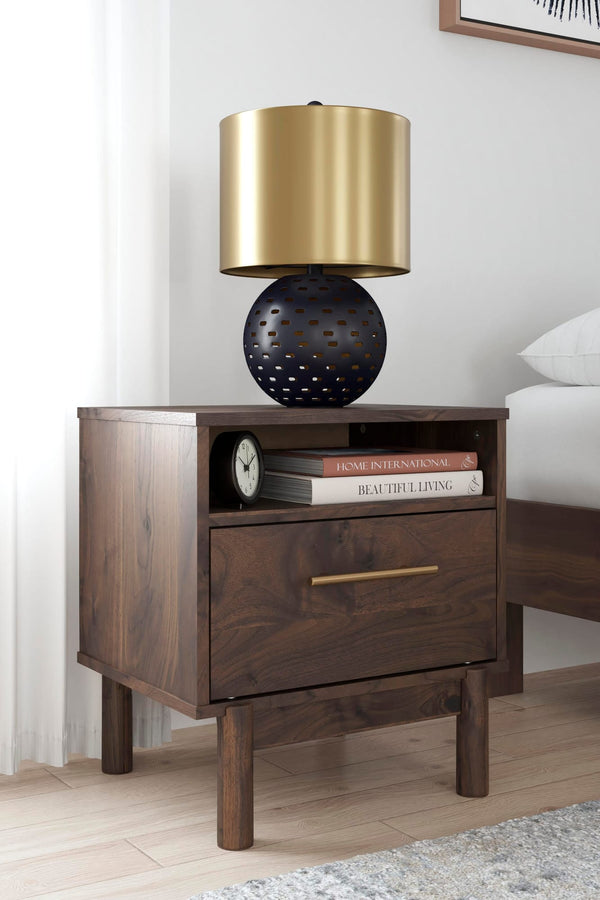 Calverson Mocha Nightstand from Decor Furniture