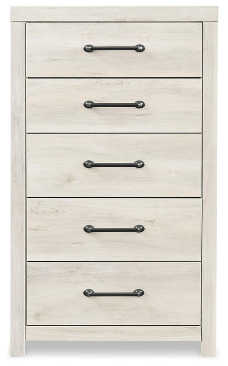 Side view showing drawer details