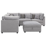 Main view showing the sectional in modern living room