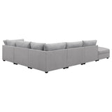 Cambria 6-Piece Grey Upholstered Modular Sectional Sofa main view