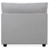 Cambria Grey Upholstered Armless Accent Chair modular sofa setup
