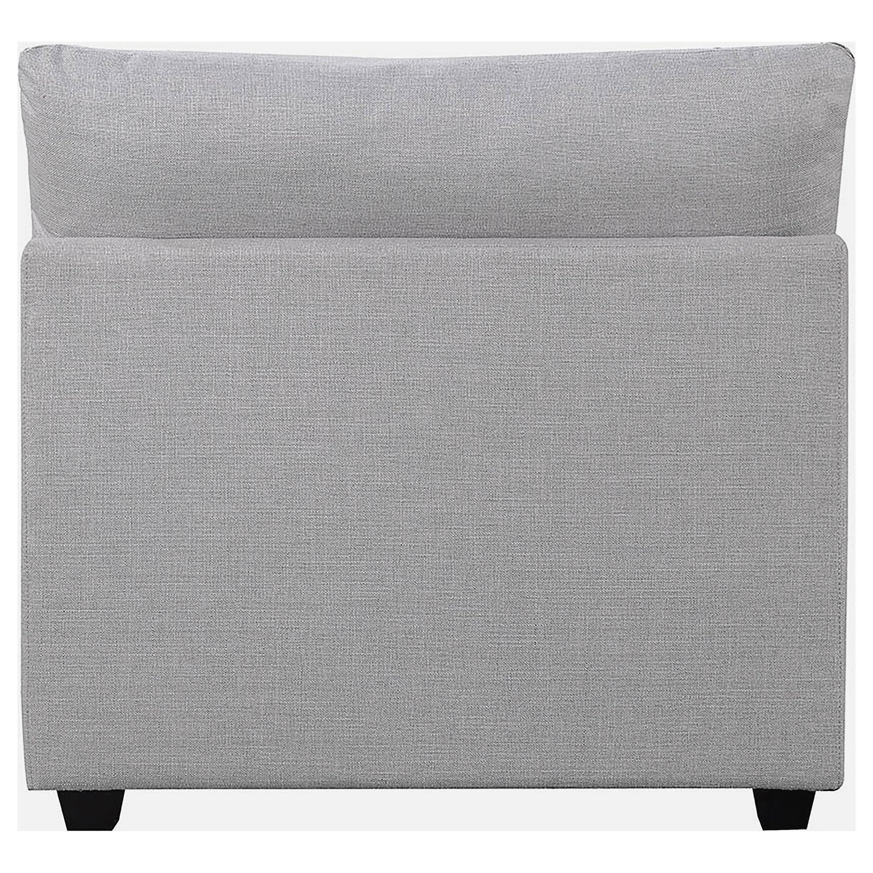 Cambria Grey Upholstered Armless Accent Chair modular sofa setup