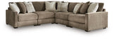 Camellia-Court Coffee 5-Piece Sectional view 3