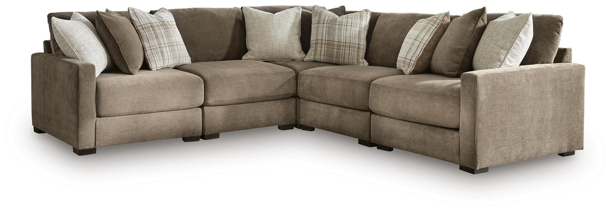 Camellia-Court Coffee 5-Piece Sectional - image 2
