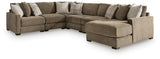 Camellia-Court Coffee 6-Piece Sectional with Chaise - image 2