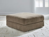 Camellia-Court Coffee Chenille Ottoman With Storage view 4