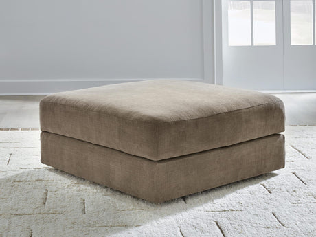 Camellia-Court Coffee Chenille Ottoman With Storage view 4