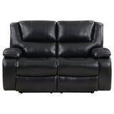 Living room setup featuring Camila 2-piece reclining sofa set