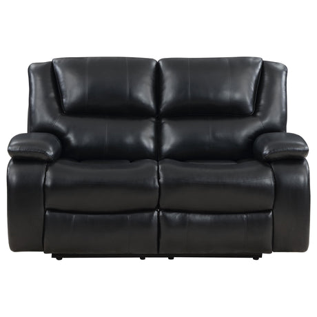 Living room setup featuring Camila 2-piece reclining sofa set