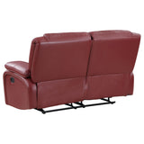Motion sofa reclined position