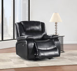 Black leatherette upholstery close-up