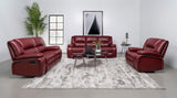 Manual recline lever on Camila Glider Recliner