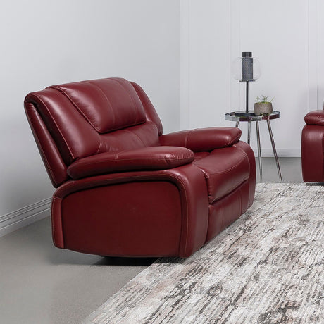 Camila Recliner Chair side angle showing armrest and upholstery