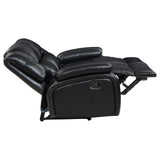 View of loveseat in reclined position