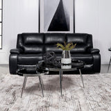 Camila Reclining Sofa side view showing armrest