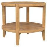 Camillo side table lower fixed shelf
