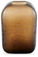 Capard Vase close-up brown finish