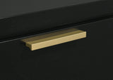 Caraway nightstand under different lighting