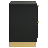 Caraway nightstand drawer glide detail