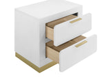 Caraway nightstand with decorative items on top in bright room